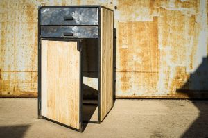 Meuble pour bouteille de gaz porte ouverte MetalRine