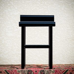 Tabouret métal recyclé vue face