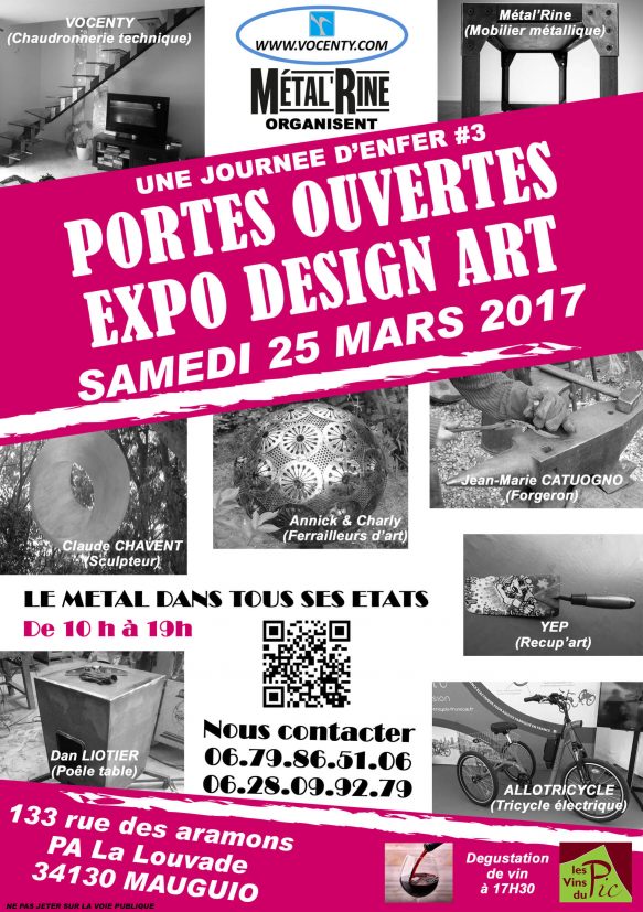 affiche Journée portes ouvertes Atelier MetalRine