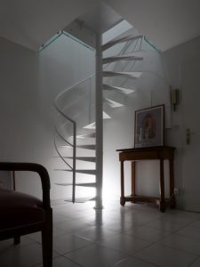 Escalier Hélicoïdal vue d'ensemble réaliser sur mesure